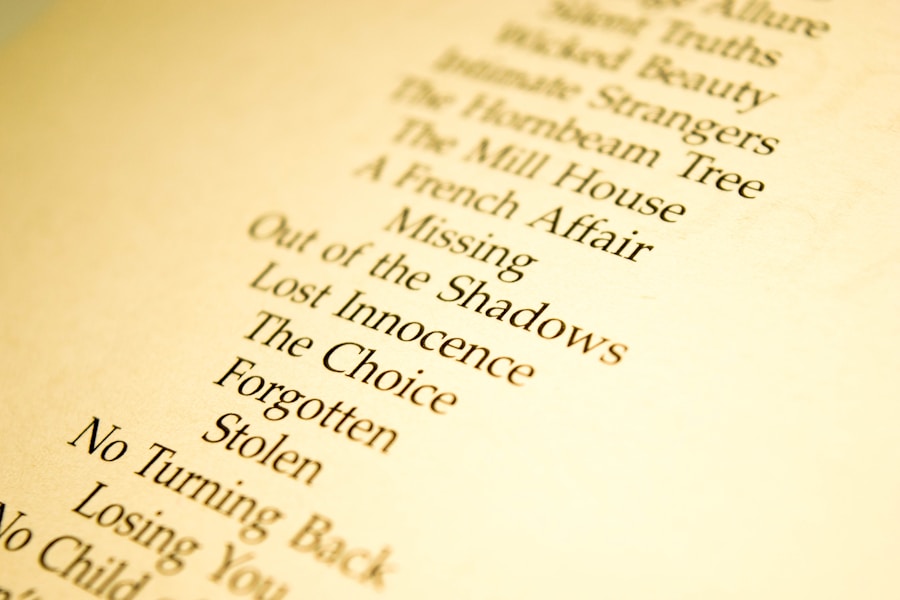 Photo Checklist